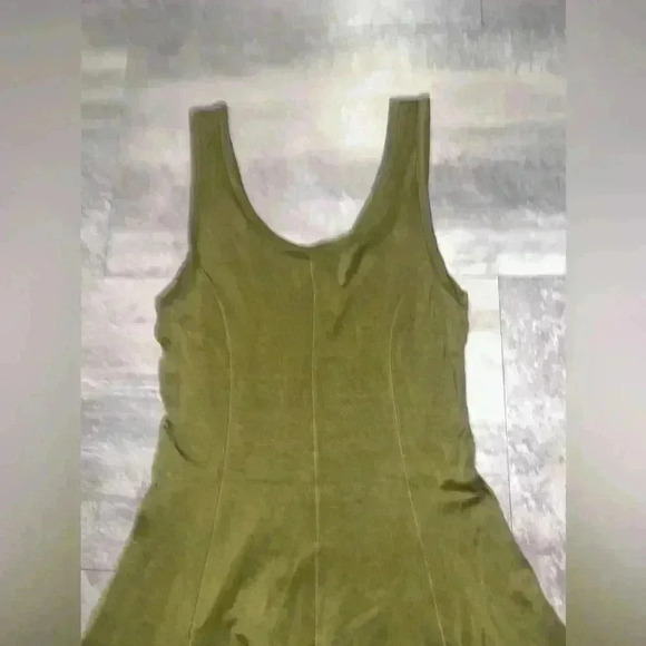 NINETY Percent Woman’s Tencel Single Jersey Paneled Tank Green Dress SZ S - Picture 6 of 11